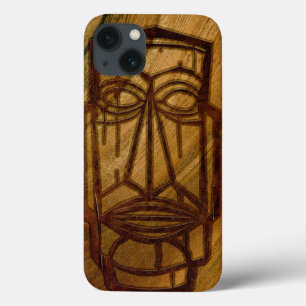 Hapalua Tiki hawaiisches Imitat Koa Holz Case-Mate iPhone Hülle