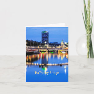 Ha'Penny Bridge, Dublin, Irland Karte