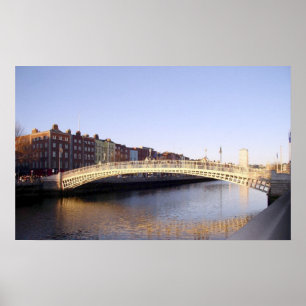 Ha'penny Bridge: Dublin Irland Poster