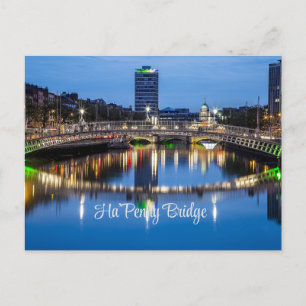 Ha'Penny Bridge, Dublin, Irland Postkarte