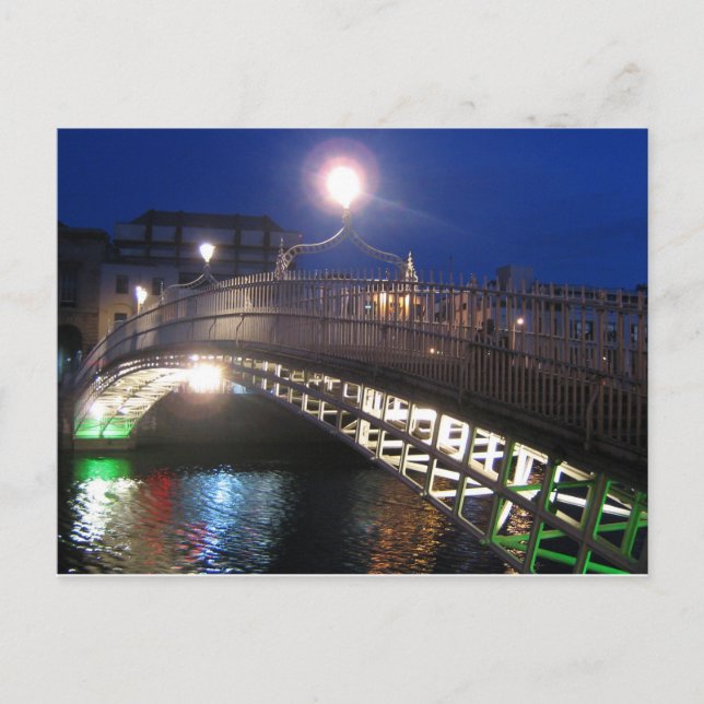 Ha'penny Bridge, Dublin Postkarte (Vorderseite)