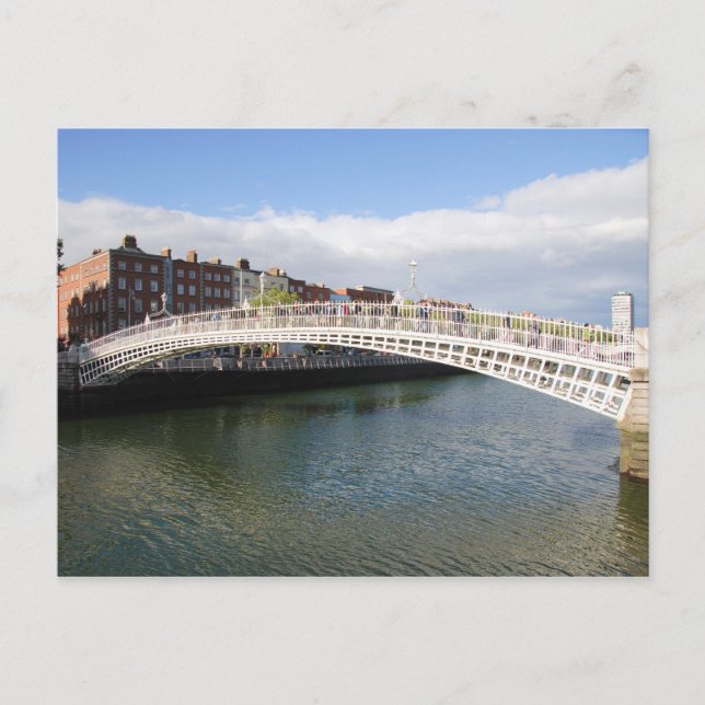 Ha'penny Bridge Postkarte (Vorderseite)