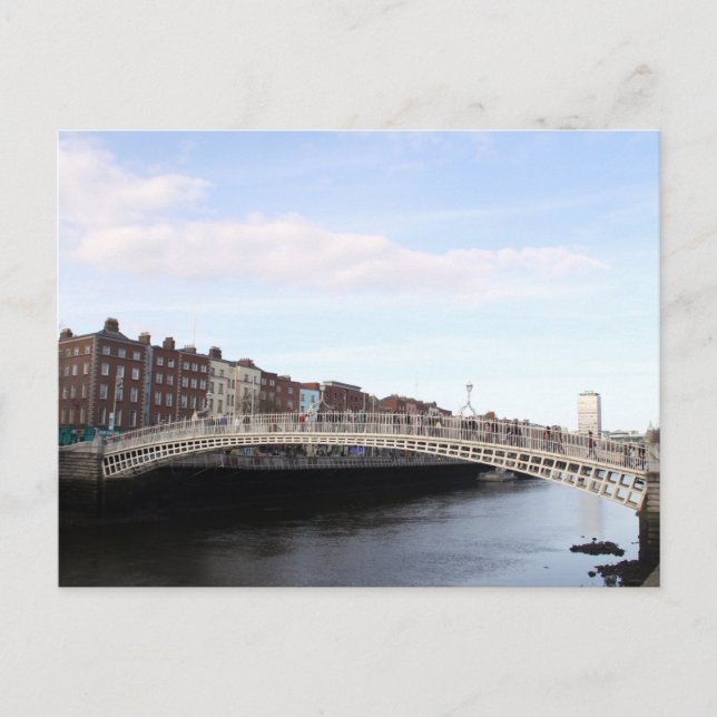 ha'penny bridge postkarte (Vorderseite)