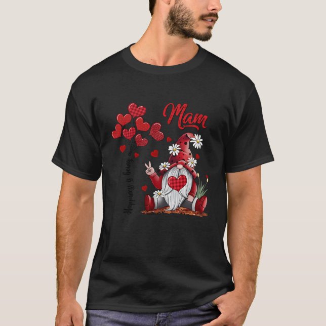 Hapess ist ein Mam Gnome T-Shirt (Vorderseite)