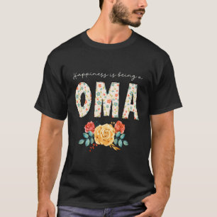 Hapess ist eine Oma Floral Blume Oma Oma T-Shirt