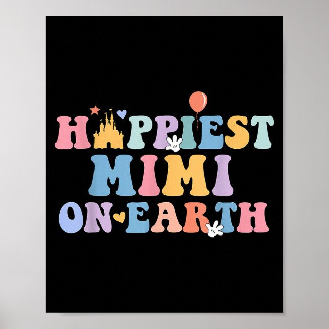 Hapest Mimi On Earth Hapest Grandma Matching Famil Poster (Vorne)