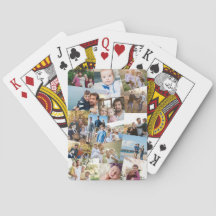 Haphazarden überschneidende Fotos Collage Template