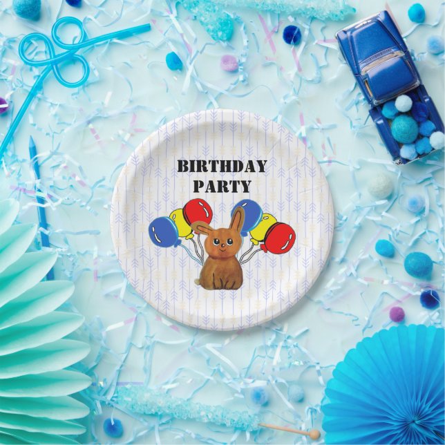 Hapiness magic rabbit pappteller (Party)