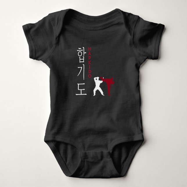Hapkido Korean Martial Arts Baby Strampler (Vorderseite)