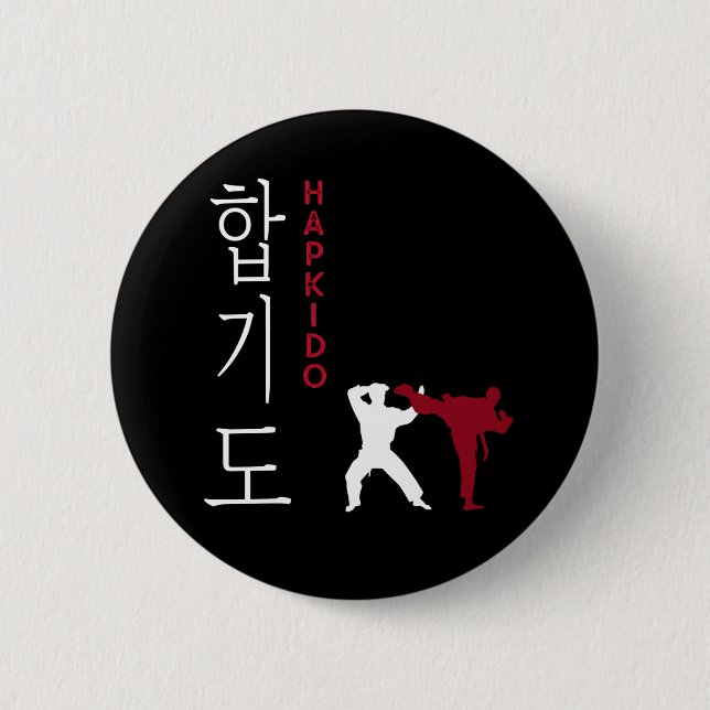Hapkido Korean Martial Arts Button (Vorderseite)