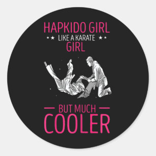 Hapkido Korean Martial Arts Hapkido wirft wie ein  Runder Aufkleber