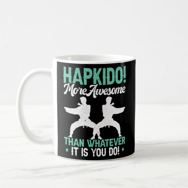 Hapkido-Krieg zur militärischen Selbstverteidigung Kaffeetasse (Links)