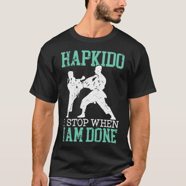 Hapkido-Krieg zur militärischen Selbstverteidigung T-Shirt (Vorderseite)