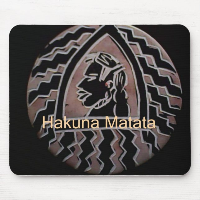 Hapo Sasa Hakuna Matata Mouse Pad Mousepad (Vorne)
