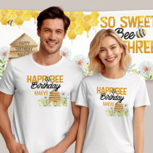 Happ-Bee Birthday Bee Pun Bumblebee und Biene