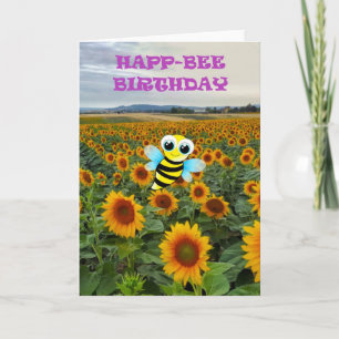 Happ-Bee Geburtstag Karte