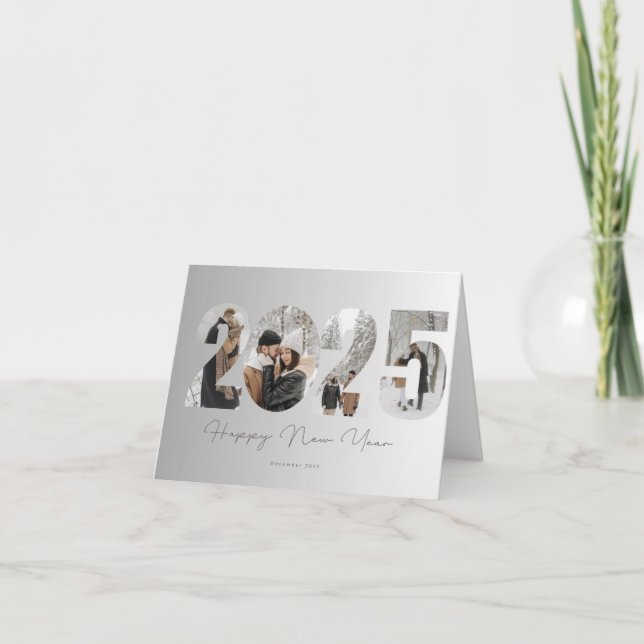 happ new year card 2025 karte (Vorderseite)