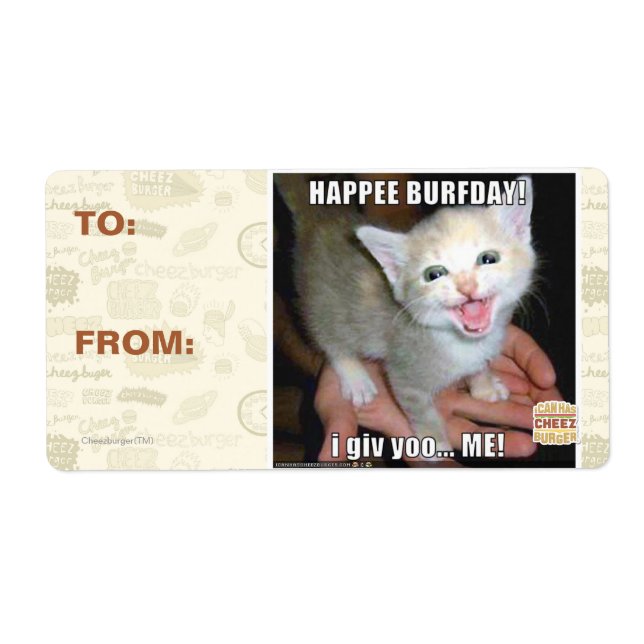 HAPPEE BURFDAY! (Vorne)