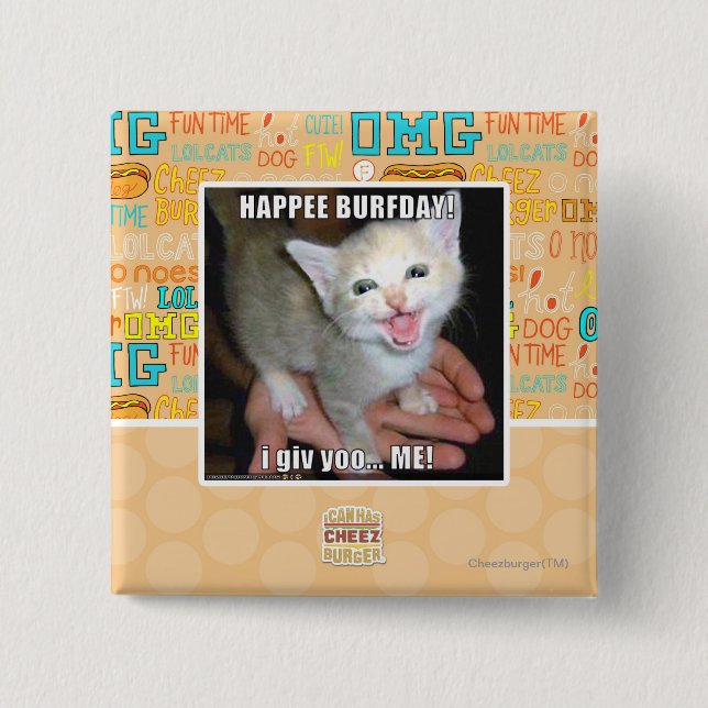 HAPPEE BURFDAY! BUTTON (Vorderseite)
