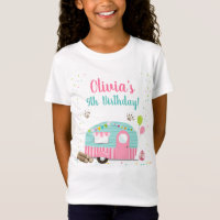 Happer Camper Camping Glamping Girl Birthday T-Shi