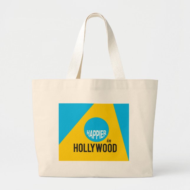Happier in Hollywood Leinwand Tasche (Vorne)