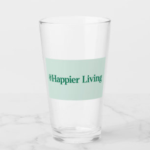 HAPPIER LEBENDES Trinkglas Glas