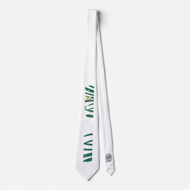 Happier Living Logo Neck Tie Krawatte (Vorderseite)