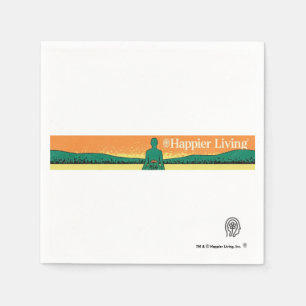 Happier Living Logo Paper Napkins Serviette