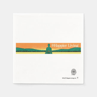 Happier Living Logo Paper Napkins Serviette