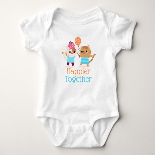 Happier Together Baby Strampler (Vorderseite)