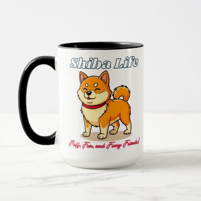 Happiest Shiba Inu Dog Tasse (Links)