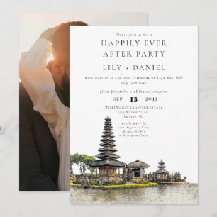 Happily Ever After Bali Hochzeitsfoto Einladung