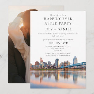 Happily Ever After Foto Cincinnati Hochzeit Einladung