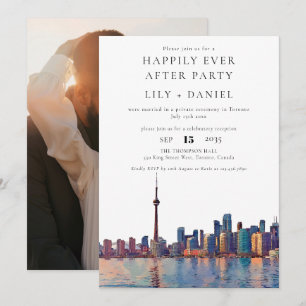 Happily Ever After Foto Toronto Hochzeit Einladung