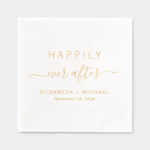 Happily Ever After Hochzeit Servietten Mit Folie