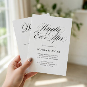 Happily Ever After Hochzeits-Einladungsset Einladung