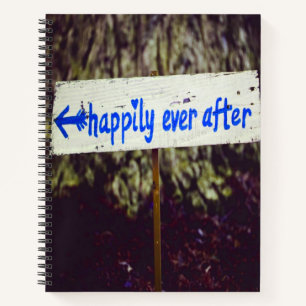 Happily Ever After Hochzeitsdekoration Notizbuch