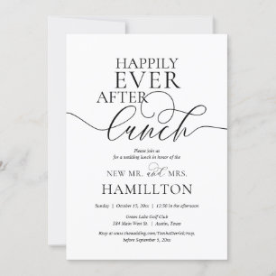 Happily Ever After Hochzeitslunch-Feier Einladung