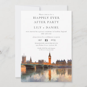 Happily Ever After London-Hochzeit Einladung