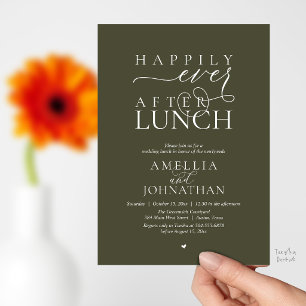 Happily Ever After Lunch Moderne Flitterwochen ohn Einladung