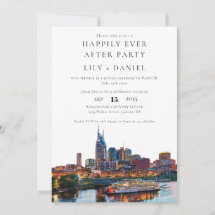 Happily Ever After Nashville-Hochzeit Einladung