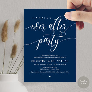 Happily Ever After Party Abendessen Tanzveranstalt Einladung