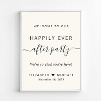 Happily Ever After Party Elfenbein-Hochzeitsempfan