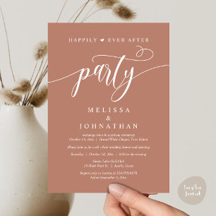 Happily Ever After Party, Hochzeitsdinner Tanzvera Einladung
