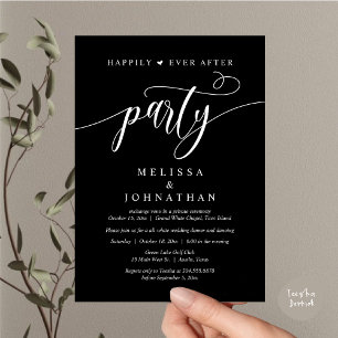 Happily Ever After Party, Hochzeitsdinner Tanzvera Einladung