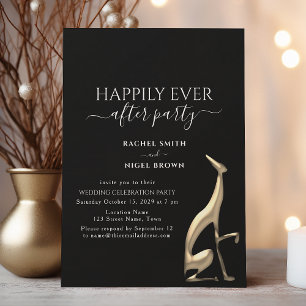 Happily Ever After Party Hochzeitsempfang Einladung