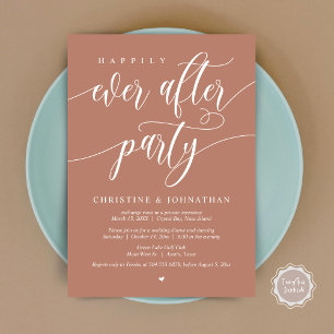 Happily Ever After Party, Hochzeitsflitterwochen-D Einladung