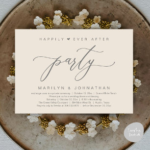 Happily Ever After Party Hochzeitsflitterwochen Di Einladung