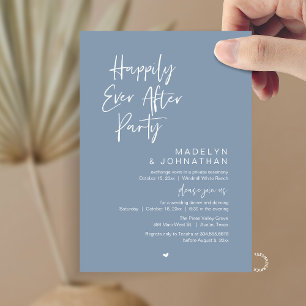 Happily Ever After Party, Moderne Hochzeitsfeier Einladung