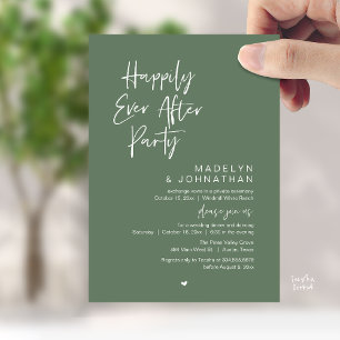 Happily Ever After-Party, Moderne Hochzeitsfeier Einladung